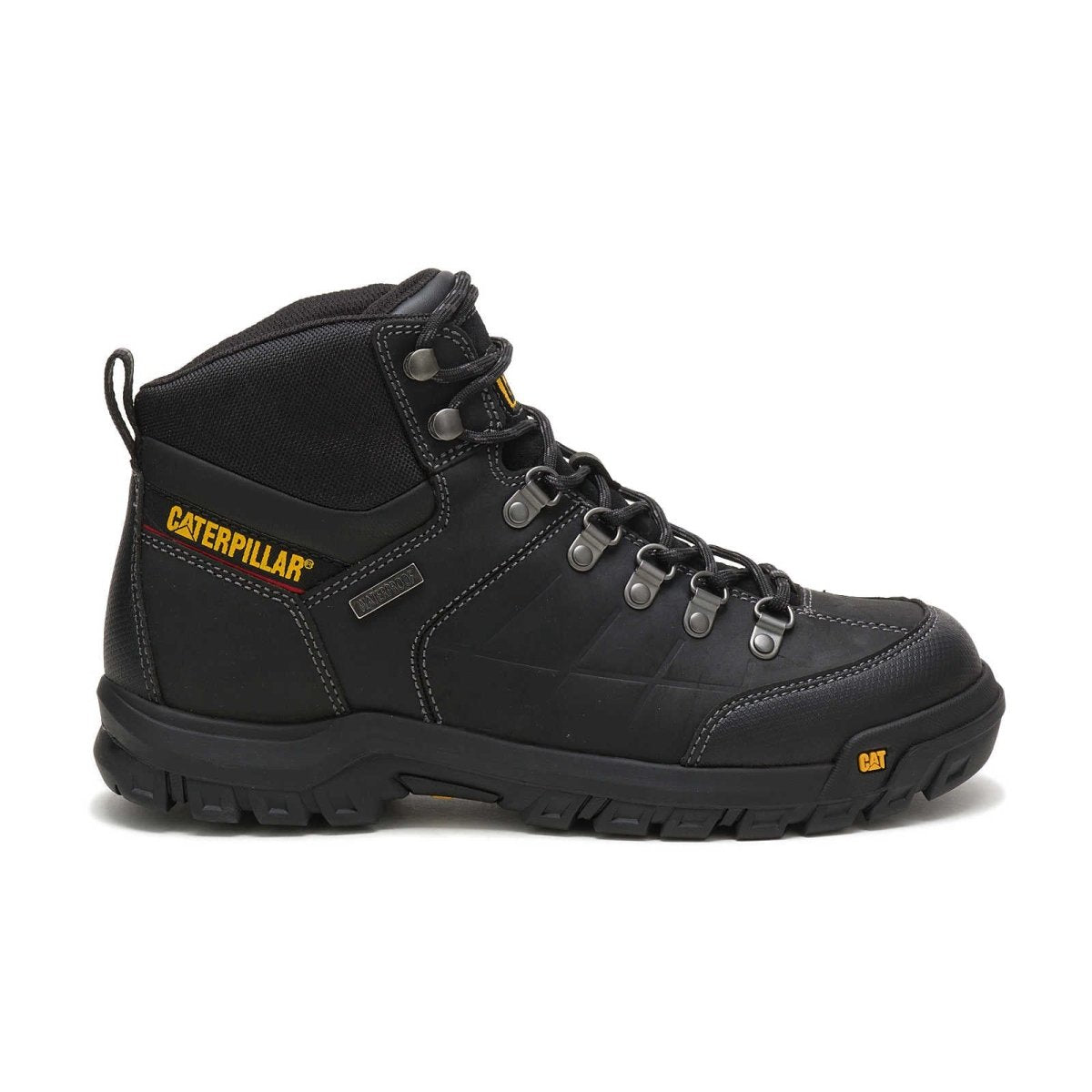 CATERPILLAR THRESHOLD WATERPROOF SOFT TOE MEN'S WORK BOOT (P74129) IN BLACK - TLW Shoes