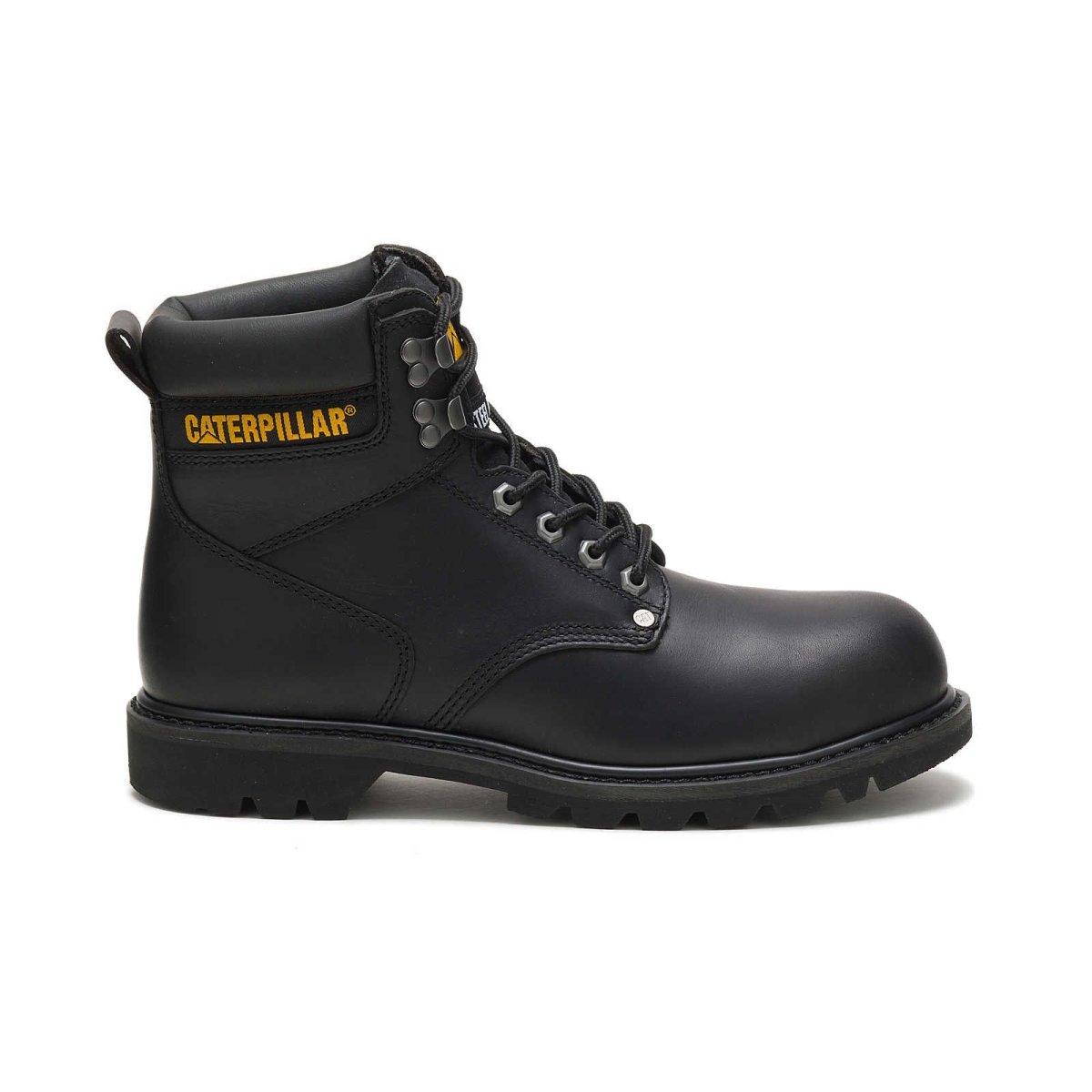 CATERPILLAR SECOND SHIFT STEEL TOE MEN'S WORK BOOT (P89135) IN BLACK - TLW Shoes