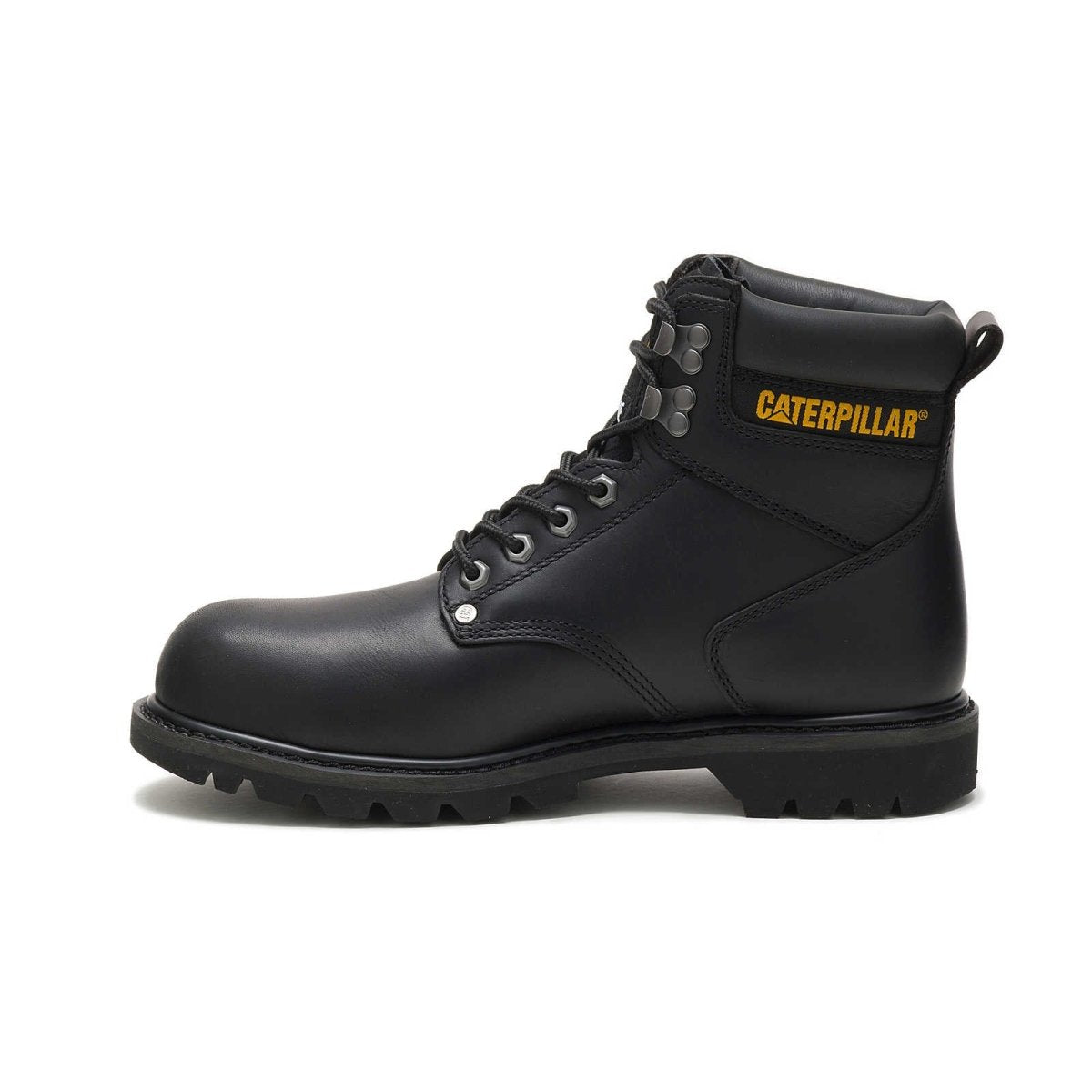 CATERPILLAR SECOND SHIFT STEEL TOE MEN'S WORK BOOT (P89135) IN BLACK - TLW Shoes