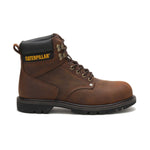 CATERPILLAR SECOND SHIFT STEEL TOE MEN'S WORK BOOT (P89586) IN DARK BROWN - TLW Shoes