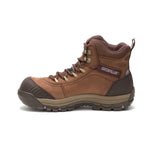 CATERPILLAR ALLY WATERPROOF COMPOSITE TOE WOMEN'S WORK BOOT (P90760) IN BROWN - TLW Shoes