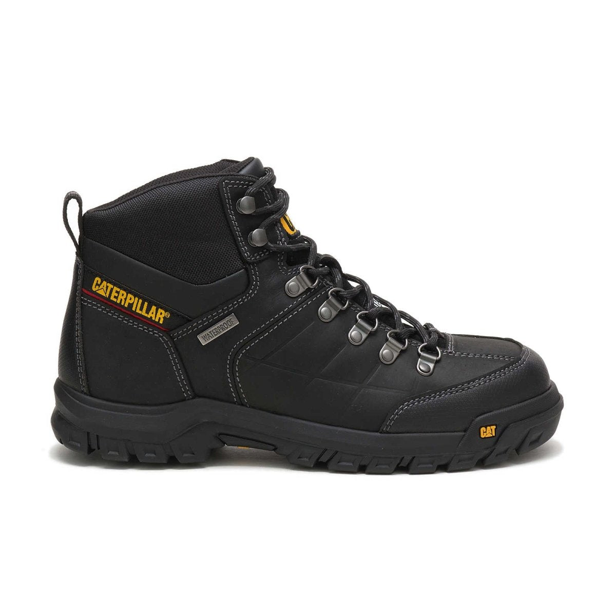 Caterpillar Threshold Waterproof Steel Toe Men's Work Boot (p90936) In Black - TLW Shoes