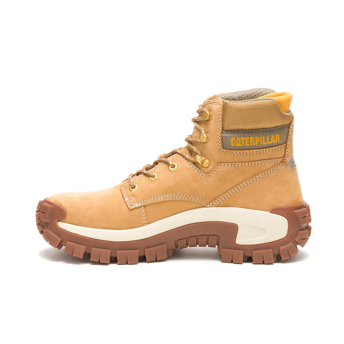 CATERPILLAR INVADER HI STEEL TOE MEN'S WORK BOOT (P91286) IN HONEY RESET - TLW Shoes