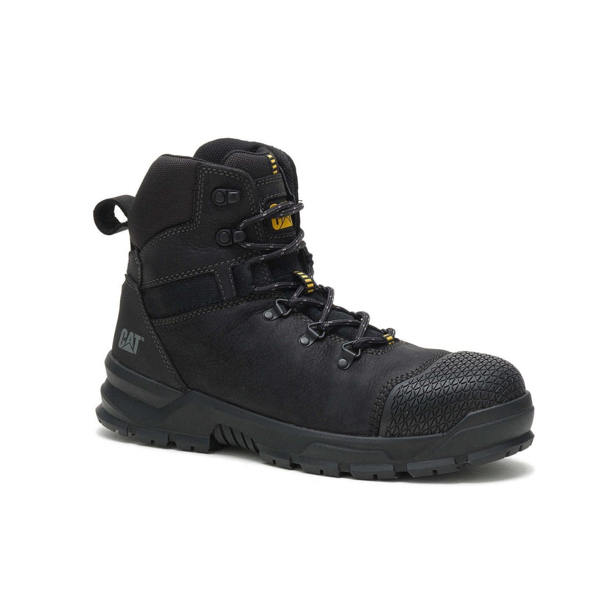 CATERPILLAR ACCOMPLICE X WATERPROOF STEEL TOE MEN'S WORK BOOT (P91329) IN BLACK - TLW Shoes