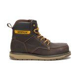 CATERPILLAR CALIBRATE (P91418) STEEL TOE MEN'S WORK BOOT IN LEATHER BROWN - TLW Shoes