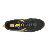 CATERPILLAR STREAMLINE RUNNER CARBON COMPOSITE TOE MEN'S WORK SHOE (P91489) IN BLACK/CAT YELLOW - TLW Shoes