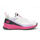 CATERPILLAR STREAMLINE RUNNER CARBON COMPOSITE TOE WOMEN'S WORK SHOE (P91498) IN BRIGHT WHITE/BLACK - TLW Shoes