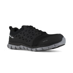 REEBOK SUBLITE CUSHION ATHLETIC WORK SHOE WOMEN'S ALLOY TOE RB041 IN BLACK - TLW Shoes