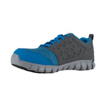 REEBOK SUBLITE CUSHION ATHLETIC WORK SHOE WOMEN'S ALLOY TOE RB044 IN BLUE AND GREY - TLW Shoes