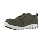 REEBOK SUBLITE CUSHION ATHLETIC WORK SHOE WOMEN'S COMPOSITE TOE RB051 IN OLIVE GREEN - TLW Shoes