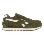 REEBOK MEN'S HARMAN CLASSIC WORK SNEAKER COMPOSITE TOE RB1980 IN OLIVE AND WHITE - TLW Shoes
