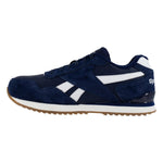 REEBOK MEN'S HARMAN CLASSIC WORK SNEAKER COMPOSITE TOE RB1981 IN NAVY AND WHITE - TLW Shoes