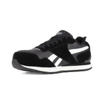 REEBOK MEN'S HARMAN CLASSIC WORK SNEAKER COMPOSITE TOE RB1982 IN BLACK AND WHITE - TLW Shoes