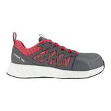 REEBOK FUSION FLEXWEAVE™ ATHLETIC WORK SHOE WOMEN'S COMPOSITE TOE RB312 IN GREY AND RED - TLW Shoes
