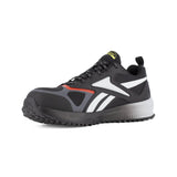 REEBOK LAVANTE TRAIL 2 RUNNING WORK SHOE MEN'S COMPOSITE TOE RB3241 IN GREY, RED, AND BLACK - TLW Shoes