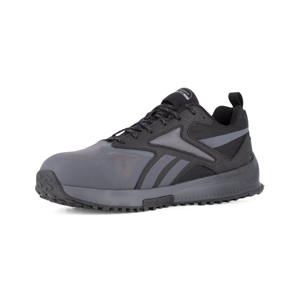REEBOK LAVANTE TRAIL 2 RUNNING WORK SHOE MEN'S COMPOSITE TOE RB3242 IN GREY AND BLACK - TLW Shoes