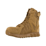 REEBOK 8" TRAILGRIP TACTICAL BOOT WITH SIDE ZIPPER MEN'S COMPOSITE TOE RB3460 IN COYOTE - TLW Shoes