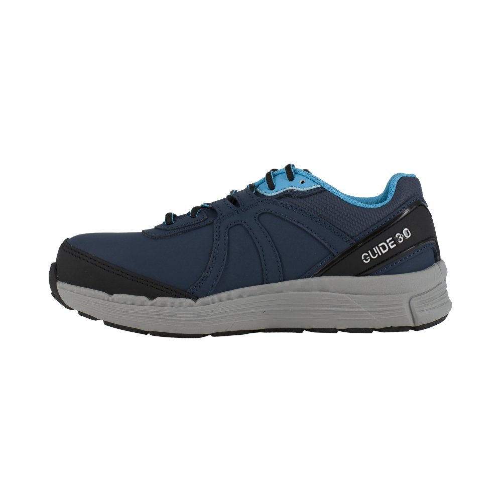 REEBOK WOMEN'S PERFORMANCE GUIDE WORK CROSS TRAINER STEEL TOE RB354 IN NAVY AND LIGHT BLUE - TLW Shoes