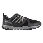 REEBOK SUBLITE ATHLETIC WORK SHOE MEN'S SOFT TOE RB4015 IN BLACK WITH GREY TRIM - TLW Shoes