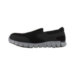 REEBOK SUBLITE CUSHION WORK ATHLETIC SLIP-ON MEN'S ALLOY TOE RB4037 IN BLACK - TLW Shoes