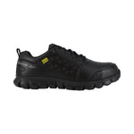 REEBOK SUBLITE ATHLETIC WORK SHOE WITH CUSHGUARD INTERNAL MET GUARD MEN'S ALLOY TOE RB4046 IN BLACK - TLW Shoes