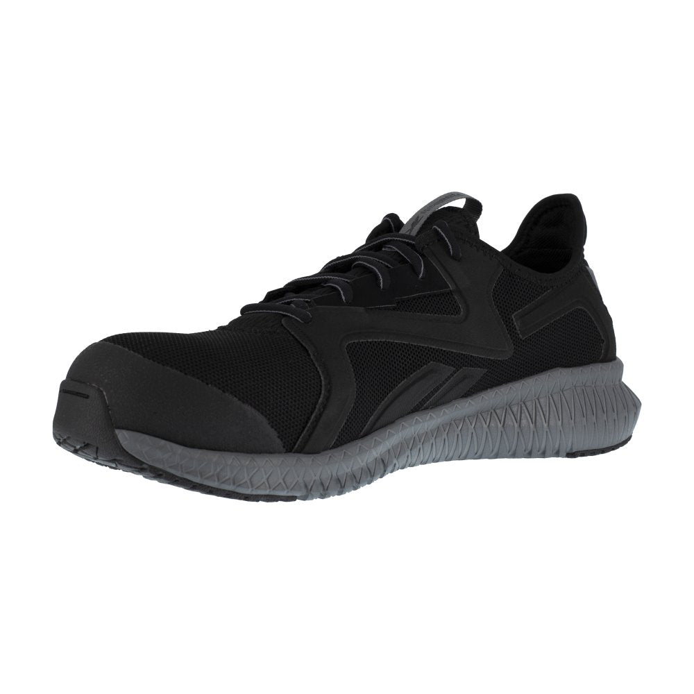 REEBOK FLEXAGON 3.0 ATHLETIC WORK SHOE MEN'S COMPOSITE TOE RB4064 IN BLACK AND GREY - TLW Shoes