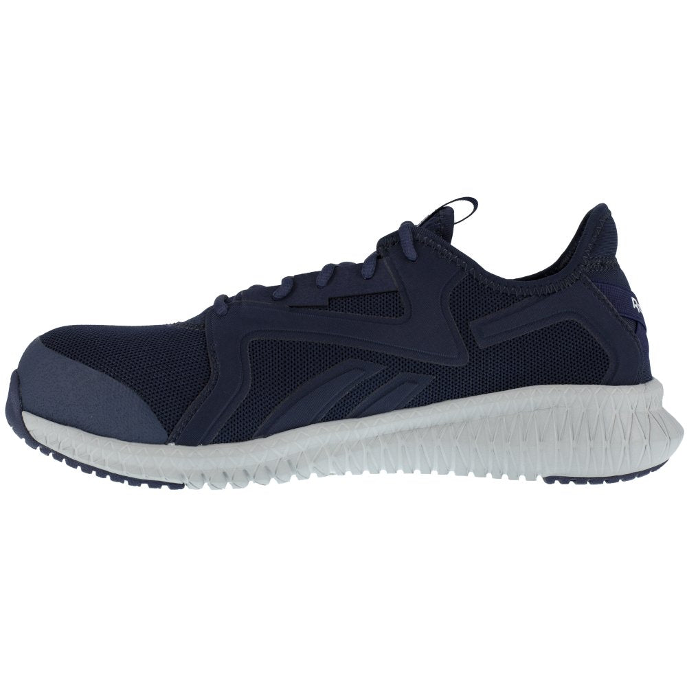 REEBOK FLEXAGON 3.0 ATHLETIC WORK SHOE MEN'S COMPOSITE TOE RB4066 IN NAVY AND GREY - TLW Shoes