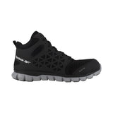 REEBOK SUBLITE CUSHION WORK ATHLETIC MID-CUT WOMEN'S ALLOY TOE RB411 IN BLACK - TLW Shoes
