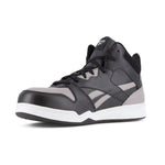 REEBOK MEN'S HIGH TOP BB4500 WORK SNEAKER COMPOSITE TOE RB4131 IN GREY AND BLACK - TLW Shoes