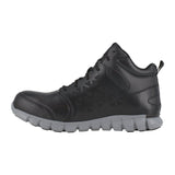 REEBOK SUBLITE CUSHION WORK ATHLETIC MID CUT MEN'S ALLOY TOE RB4142 IN BLACK - TLW Shoes