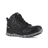 REEBOK SUBLITE CUSHION WORK ATHLETIC MID CUT MEN'S ALLOY TOE RB4142 IN BLACK - TLW Shoes