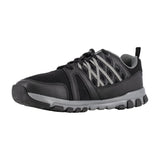 REEBOK WOMEN'S SUBLITE ATHLETIC WORK SHOE SOFT TOE RB415 IN BLACK WITH GREY TRIM - TLW Shoes