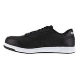 REEBOK MEN'S CLUB MEMT CLASSIC WORK SNEAKER COMPOSITE TOE RB4157 IN BLACK AND WHITE - TLW Shoes