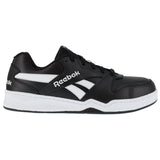REEBOK MEN'S LOW CUT BB4500 WORK SNEAKER COMPOSITE TOE RB4162 IN BLACK AND WHITE - TLW Shoes