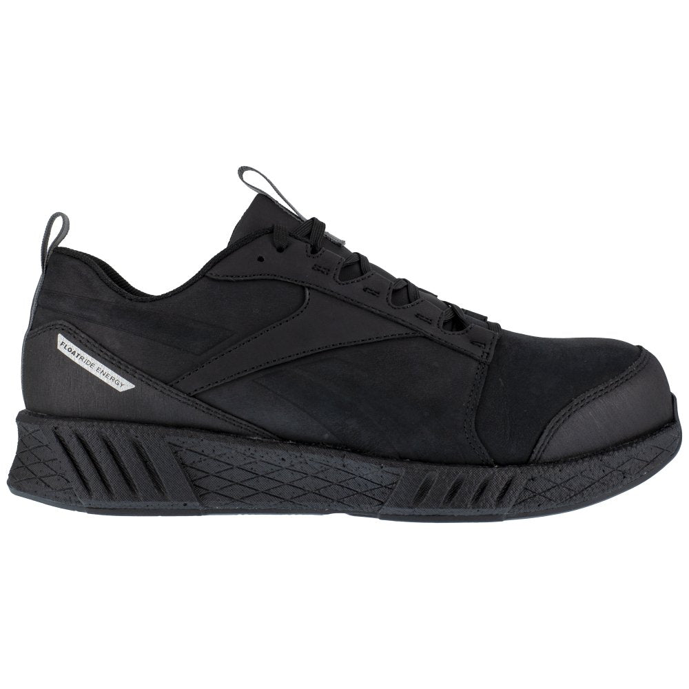 REEBOK FUSION FORMIDABLE ATHLETIC WORK SHOE MEN'S COMPOSITE TOE RB4300 IN BLACK AND BLACK - TLW Shoes