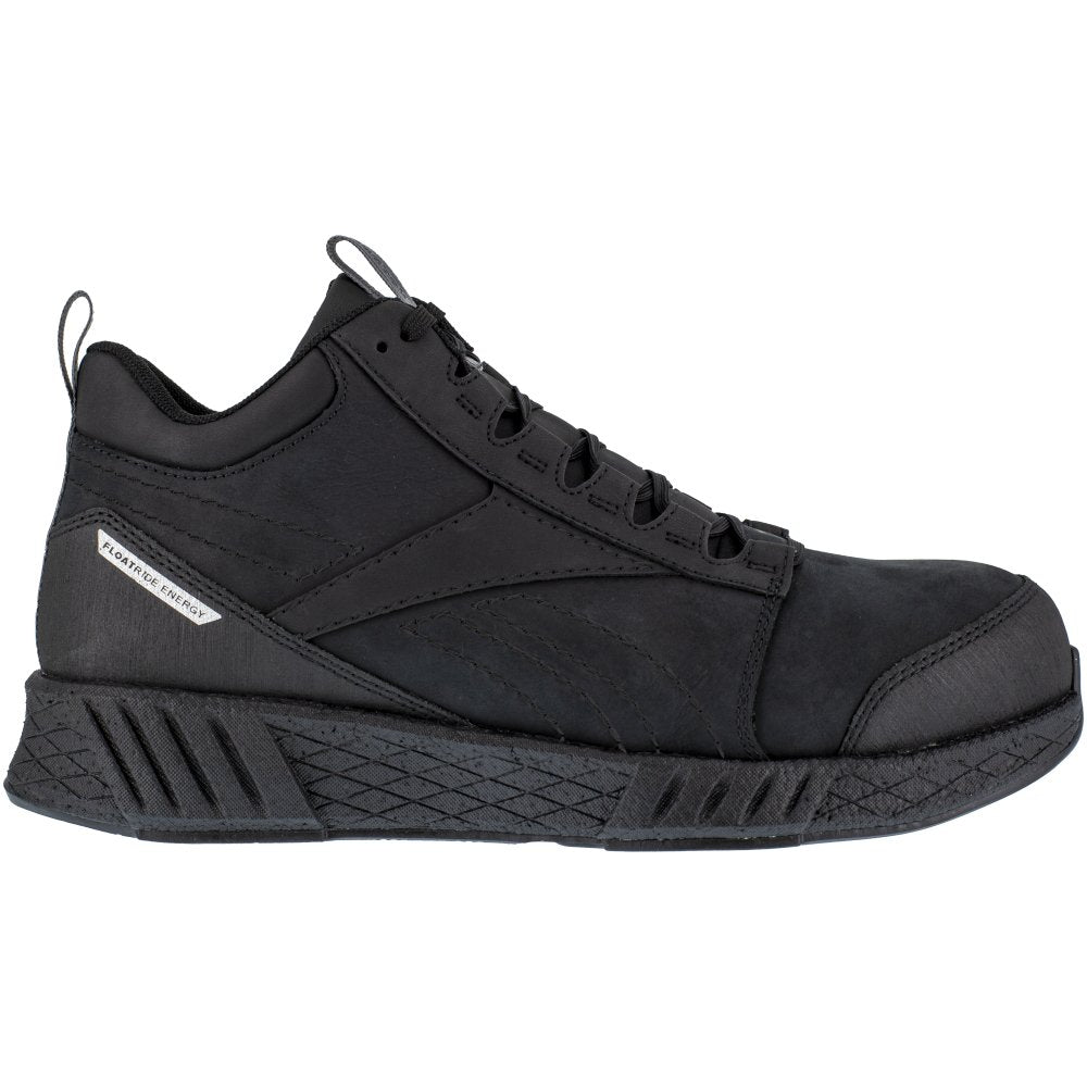 REEBOK FUSION FORMIDABLE ATHLETIC WORK MID CUT MEN'S COMPOSITE TOE RB4301 IN BLACK AND BLACK - TLW Shoes