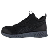 REEBOK FUSION FORMIDABLE ATHLETIC WORK MID CUT MEN'S COMPOSITE TOE RB4302 IN BLACK AND GREY - TLW Shoes