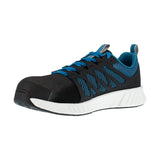 REEBOK FUSION FLEXWEAVE™ ATHLETIC WORK SHOE MEN'S COMPOSITE TOE RB4314 IN BLACK AND BLUE - TLW Shoes