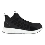 REEBOK FUSION FLEXWEAVE™ ATHLETIC WORK MID-CUT MEN'S COMPOSITE TOE RB4316 IN BLACK AND WHITE - TLW Shoes