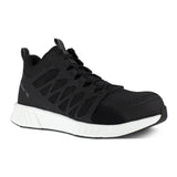 REEBOK FUSION FLEXWEAVE™ ATHLETIC WORK MID-CUT MEN'S COMPOSITE TOE RB4316 IN BLACK AND WHITE - TLW Shoes