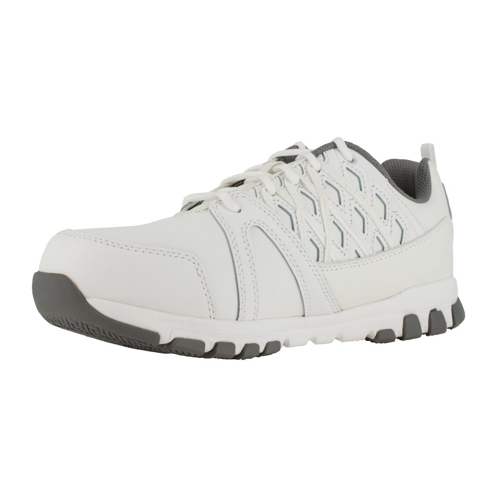 REEBOK SUBLITE ATHLETIC WORK SHOE MEN'S STEEL TOE RB4443 IN WHITE - TLW Shoes