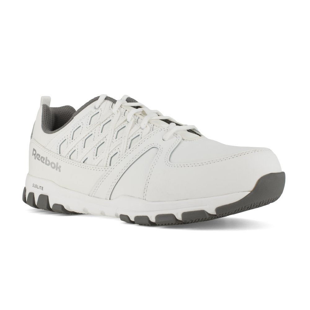 Reebok Work Sublite Athletic Work Shoe Men's Steel Toe Rb4443 In White - TLW Shoes