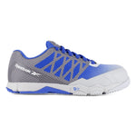REEBOK WOMEN'S SPEED TR ATHLETIC WORK SHOE COMPOSITE TOE RB452 IN GREY AND BLUE - TLW Shoes
