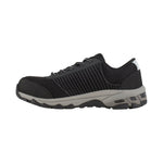 REEBOK SEAMLESS MEN'S ATHLETIC WORK SHOE WITH NANOWEB COMPOSITE TOE RB4625 IN BLACK - TLW Shoes