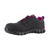 REEBOK WOMEN'S SUBLITE CUSHION ATHLETIC WORK SHOE COMPOSITE TOE RB491 IN BLACK AND PINK - TLW Shoes