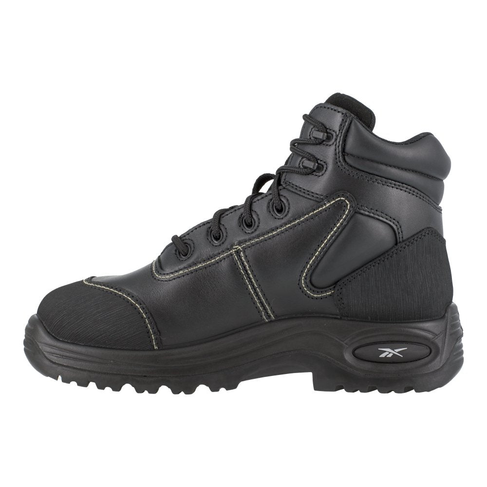 REEBOK TRAINEX 6" SPORT BOOT WITH CUSHGUARD INTERNAL MET GUARD MEN'S COMPOSITE TOE RB6755 IN BLACK - TLW Shoes