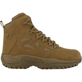REEBOK RAPID RESPONSE RB 6" TACTICAL STEALTH BOOT WITH SIDE ZIPPER MEN'S COMPOSITE TOE RB8650 IN COYOTE - TLW Shoes