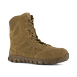 REEBOK 8" TACTICAL BOOT WITH SIDE ZIPPER MEN'S COMPOSITE TOE RB8809 IN COYOTE - TLW Shoes