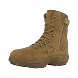 REEBOK 8" STEALTH TACTICAL BOOT WITH SIDE ZIPPER WOMEN'S COMPOSITE TOE RB885 IN COYOTE - TLW Shoes