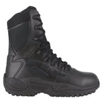 REEBOK RAPID RESPONSE RB 8" STEALTH TACTICAL BOOT WITH SIDE ZIPPER MEN'S COMPOSITE TOE RB8874 IN BLACK - TLW Shoes